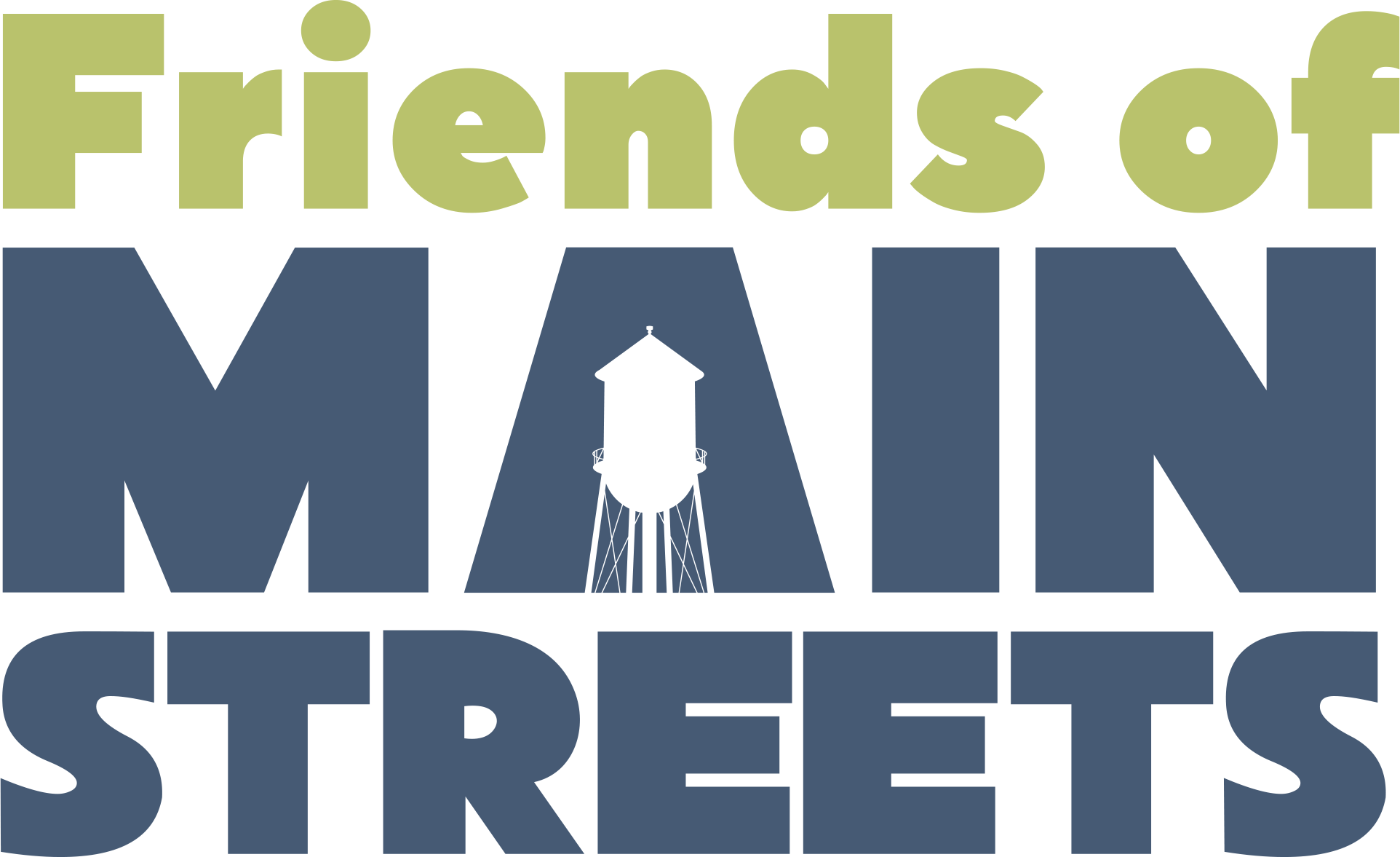 Friend of Main Streets logo vert